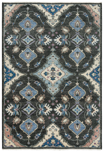 8' x 10' transitional rug with visible texture.