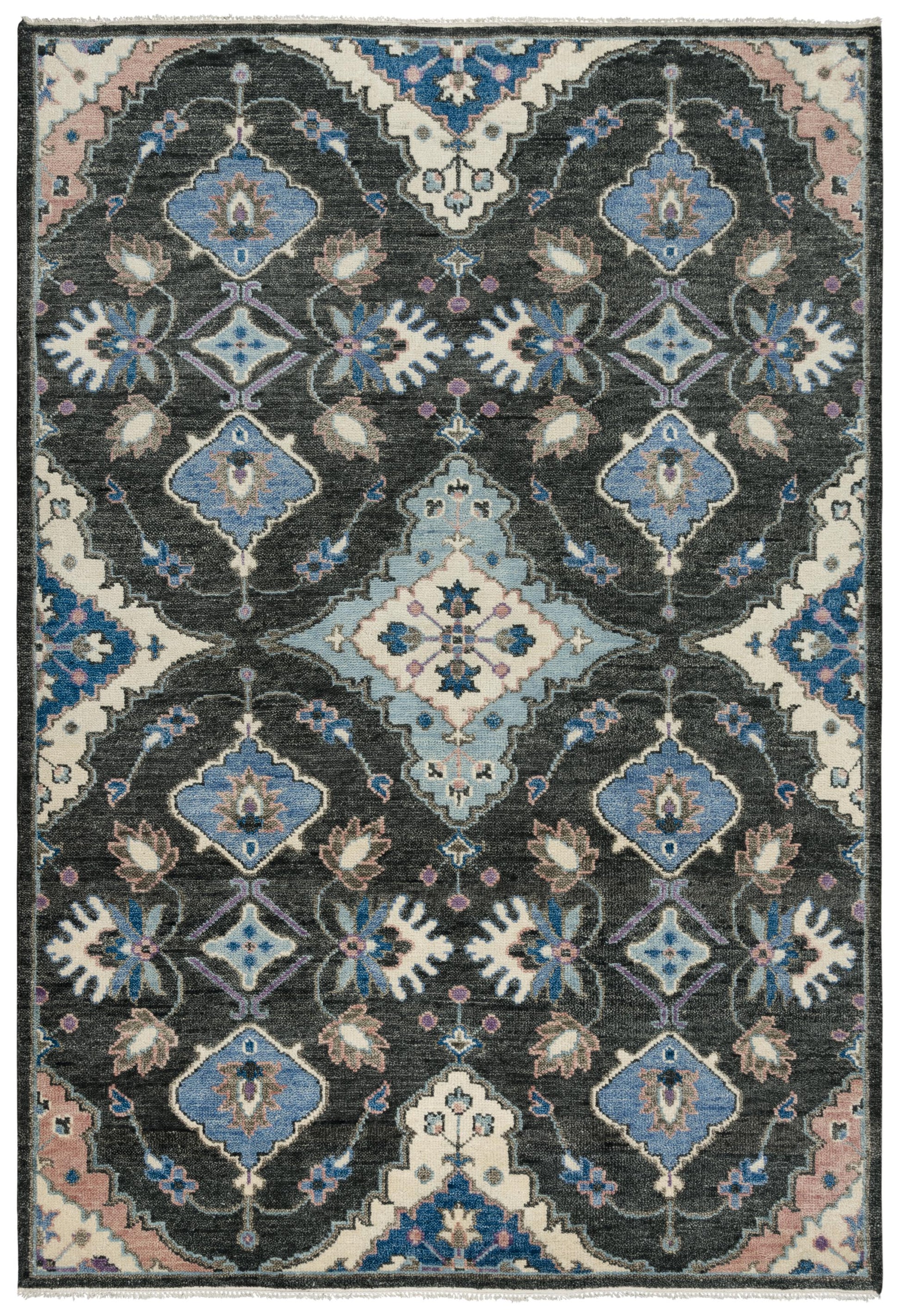 9' x 12' transitional rug.