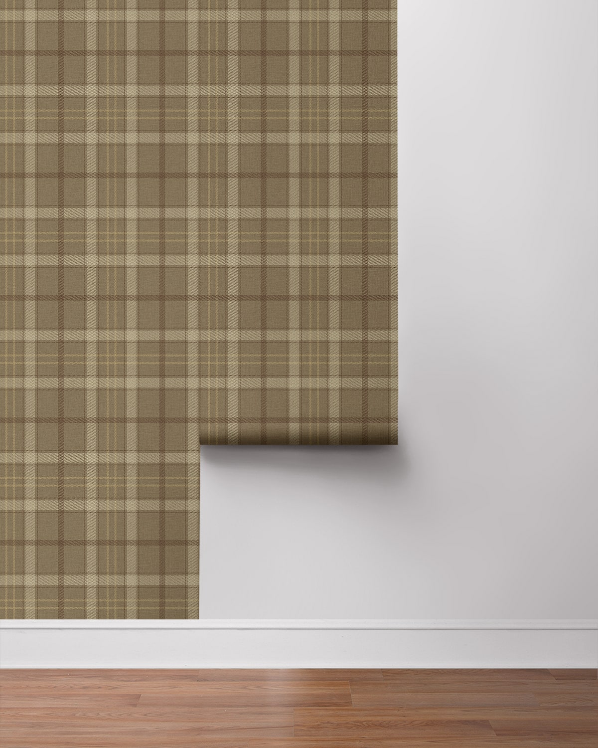 Etten Studios  Tailor Plaid Prepasted Plaid Traditional Brown   - EP10316