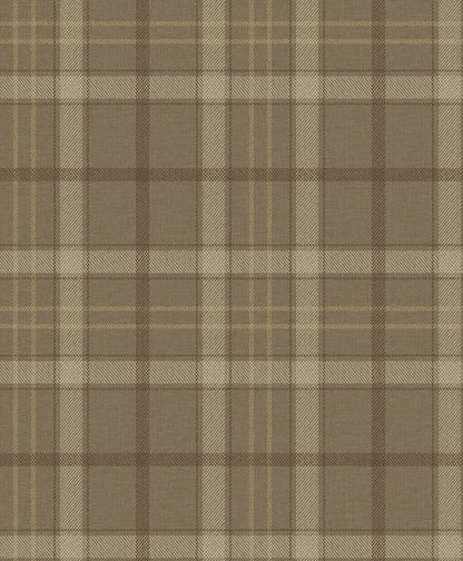 Etten Studios  Tailor Plaid Prepasted Plaid Traditional Brown   - EP10316