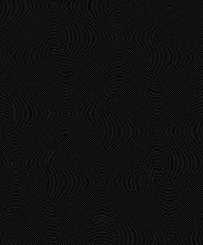 Etten Studios  Swirl Geometric Prepasted Geometric Contemporary Black   - EP10700