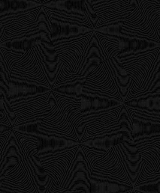 Etten Studios  Swirl Geometric Prepasted Geometric Contemporary Black   - EP10700