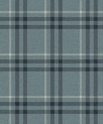 Etten Studios  Calverlay Plaid Prepasted Plaid Traditional Blue   - EP10802