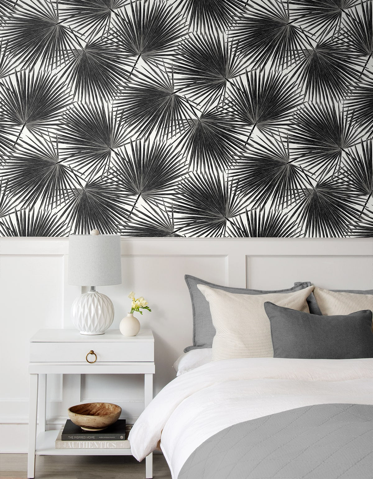 Etten Studios  Haven Palm Prepasted Botanical Coastal Black   - EP11000