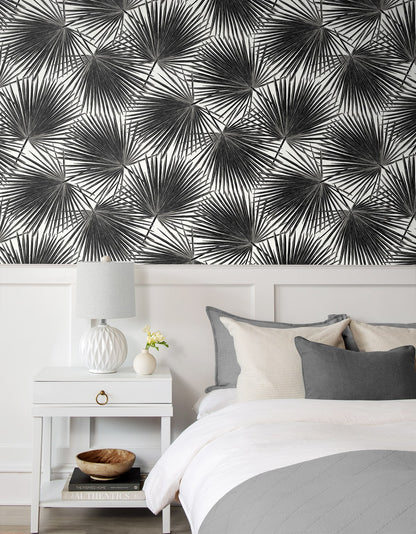 Etten Studios  Haven Palm Prepasted Botanical Coastal Black   - EP11000