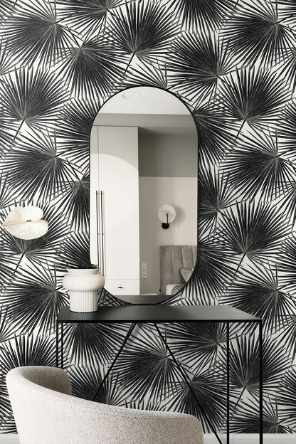 Etten Studios  Haven Palm Prepasted Botanical Coastal Black   - EP11000