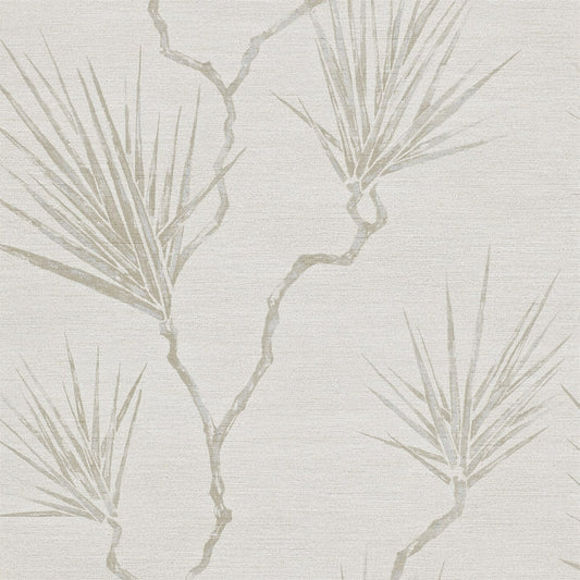 HARLEQUIN Peninsula Palm Wallpaper Contemporary, Floral Parchment  Gravure Wide Width Vinyl - EREE110821