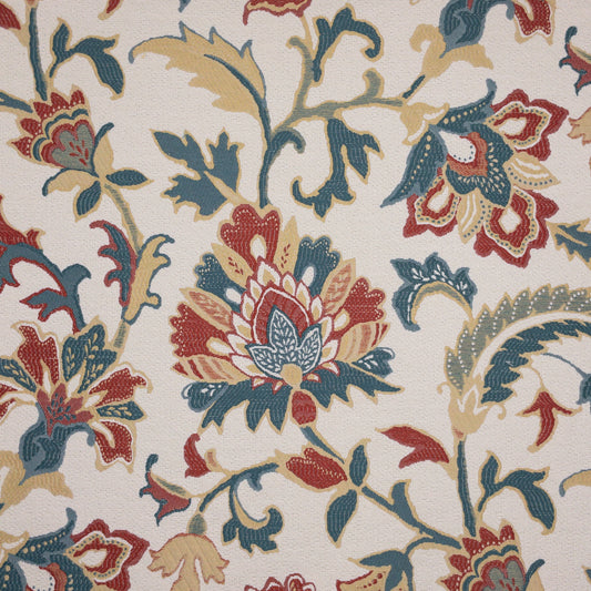 STOUT TEXTILES  UPHOLSTERY,JACQUARD TRANSITIONAL,, FLORAL ARIZONA   - ERIC-1