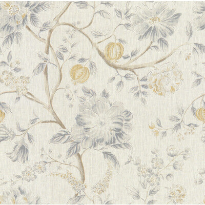 KRAVET BASICS PRINT  WHITE,GREY,YELLOW   - ERRINGTON.411.0