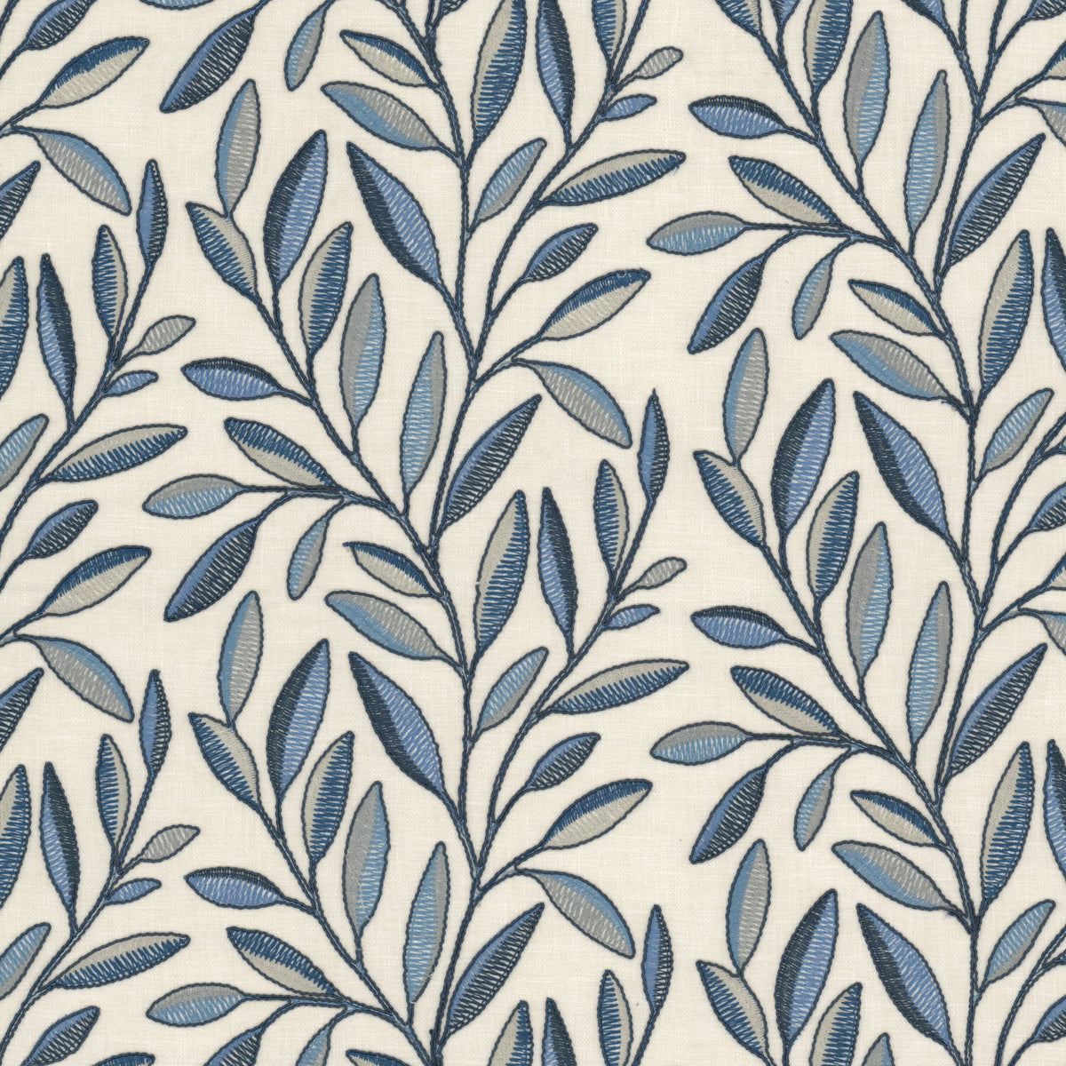 STOUT TEXTILES  MULTIPURPOSE,EMBROIDERIES TRADITIONAL, LEAF BLUEBERRY   - ESME-2
