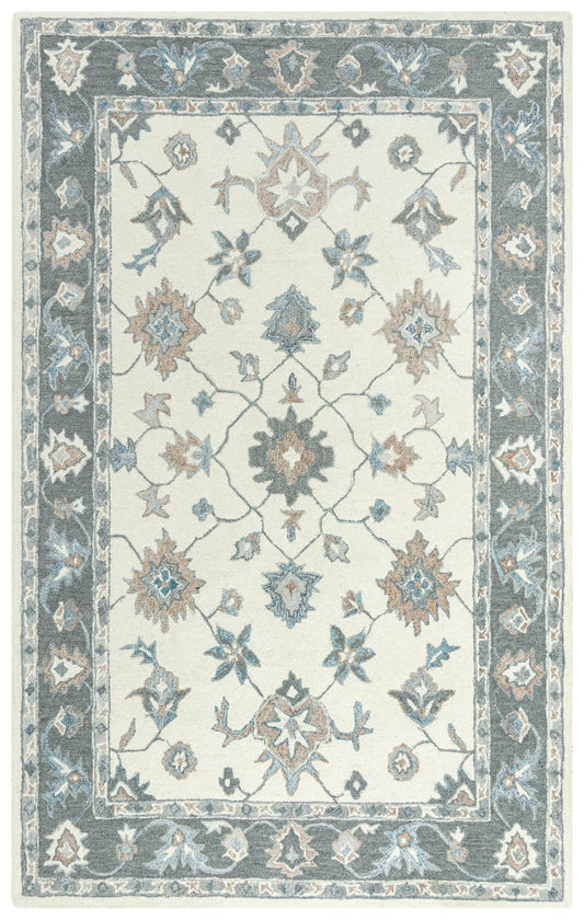 Traditional rug, 5' x 8'.