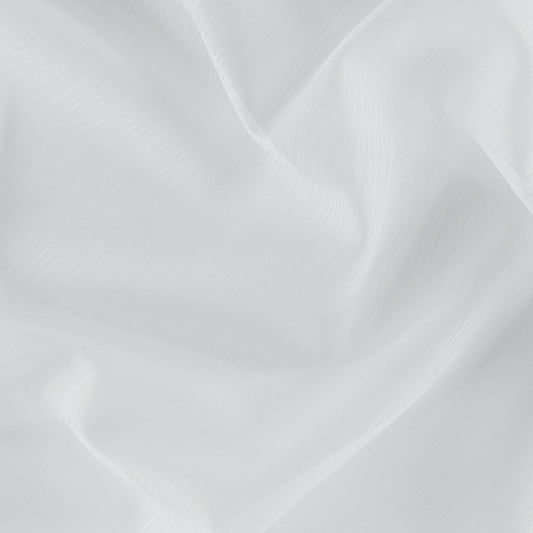 JF Fabrics ESSENCE 92 Fabric Plain, Stripe, Strie White  Wide Width, Sheer - 8932892 J9001