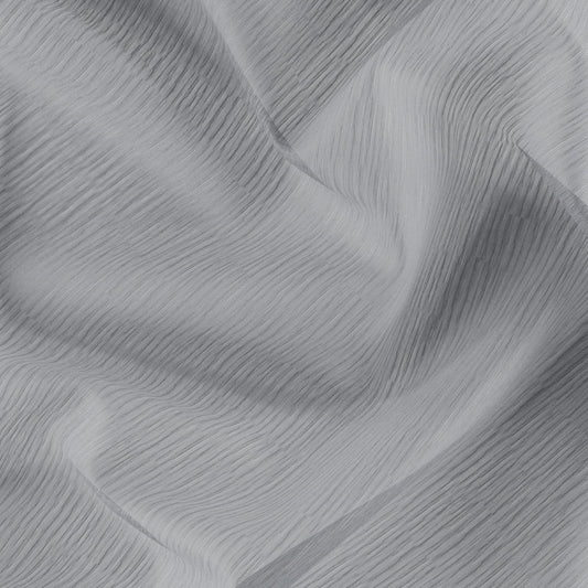 JF Fabrics ESSENCE 97 Fabric Plain, Stripe, Strie Grey, Black, White  Wide Width, Sheer - 8932897 J9001