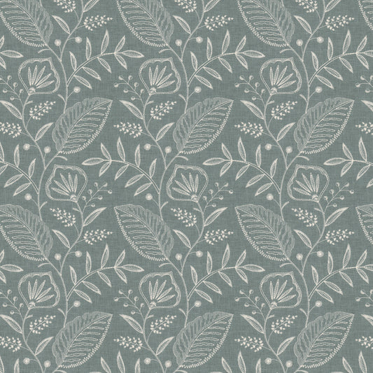 STOUT TEXTILES  MULTIPURPOSE,EMBROIDERIES TRANSITIONAL,, FLORAL BAY   - ESTO-2