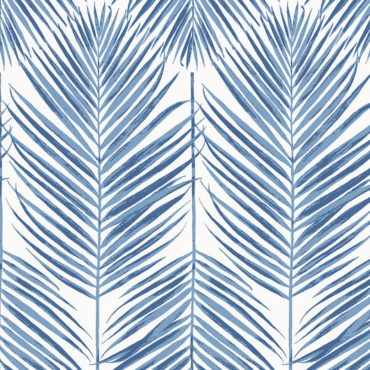 Etten Studios Etten Studios Online Marina Palm Botanical Coastal Blue Matte Sidewall - ET10722