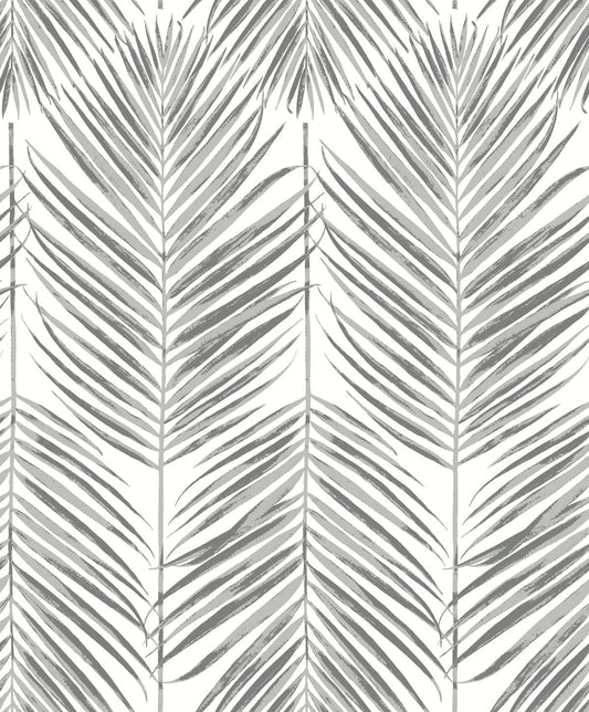 Etten Studios Etten Studios Online Marina Palm Botanical Coastal Grey Matte Sidewall - ET10730