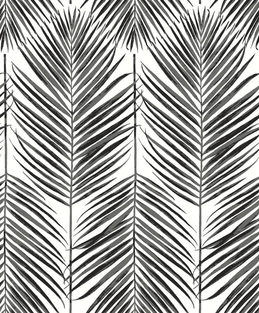 Etten Studios Etten Studios Online Marina Palm Botanical Coastal Black Matte Sidewall - ET10735