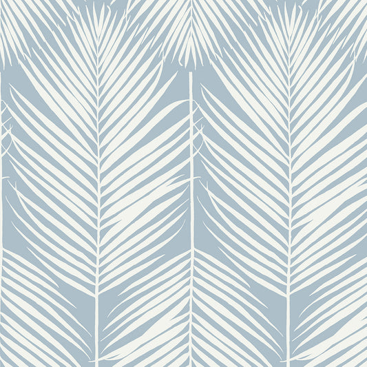 Etten Studios Etten Studios Online Athena Palm Botanical Coastal Blue Matte Sidewall - ET10802