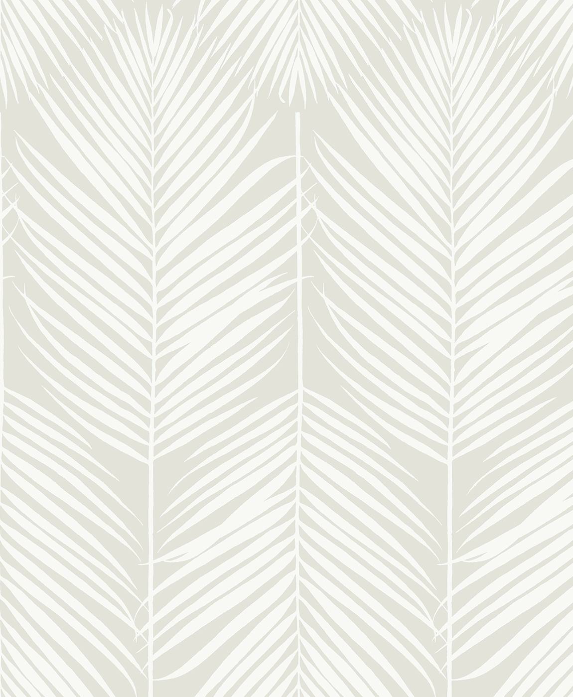 Etten Studios Etten Studios Online Athena Palm Botanical Coastal Beige Matte Sidewall - ET10805