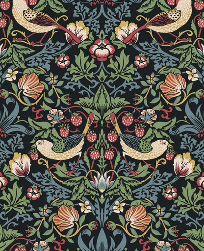 Etten Studios Legacy Prints Fragaria Garden Animal Print Vintage Black Matte  - ET11210