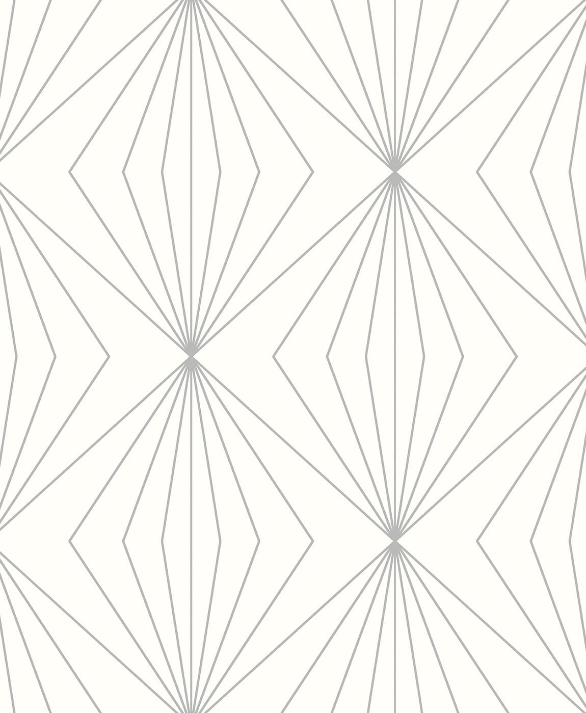 Etten Studios Etten Studios Online Diamond Vector Geometric Contemporary Silver Metallic Sidewall - ET11508