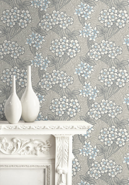 Etten Studios Legacy Prints Floral Vine Floral Vintage Grey Matte  - ET12005