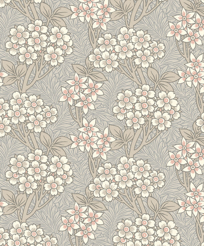 Etten Studios Legacy Prints Floral Vine Floral Vintage Grey Matte  - ET12016