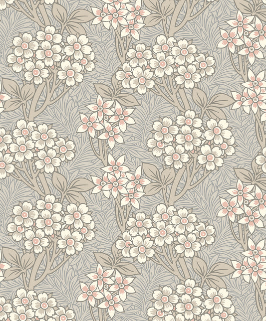 Etten Studios Legacy Prints Floral Vine Floral Vintage Grey Matte Sidewall - ET12016