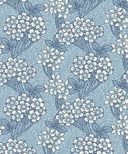 Etten Studios Legacy Prints Floral Vine Floral Vintage Blue Matte  - ET12022