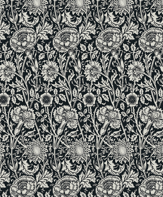 Etten Studios Legacy Prints Tonal Floral Trail Floral Vintage Black Matte Sidewall - ET12500