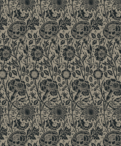 Etten Studios Legacy Prints Tonal Floral Trail Floral Vintage Black Matte  - ET12518
