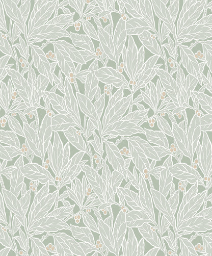 Etten Studios Legacy Prints Leaf and Berry Botanical Vintage Green Matte  - ET12804