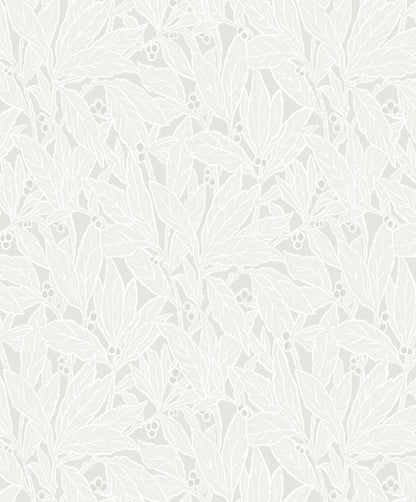 Etten Studios Legacy Prints Leaf and Berry Botanical Vintage Off White Metallic  - ET12805