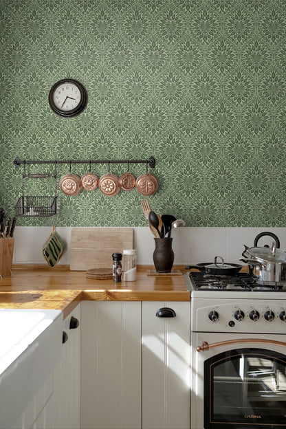 Etten Studios Legacy Prints Luna Ogee Ogee Vintage Green Matte  - ET12904