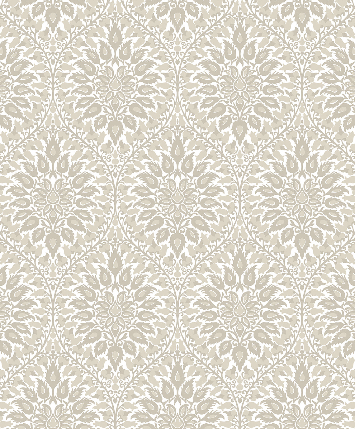 Etten Studios Legacy Prints Luna Ogee Ogee Vintage Beige Matte Sidewall - ET12905