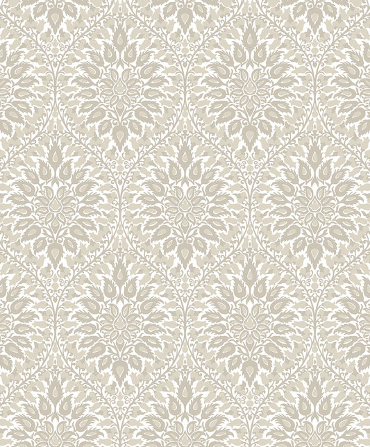 Etten Studios Legacy Prints Luna Ogee Ogee Vintage Beige Matte Sidewall - ET12905