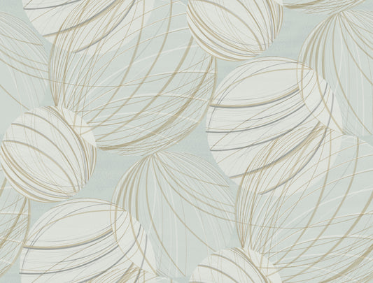 York Wallcoverings Candice Olson Casual Elegance Floating Lanterns Smokey Blue Wallpaper  Geometrics Blues   - EV3905