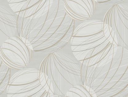 York Wallcoverings Candice Olson Casual Elegance Floating Lanterns Light Grey Wallpaper  Geometrics Greys   - EV3907