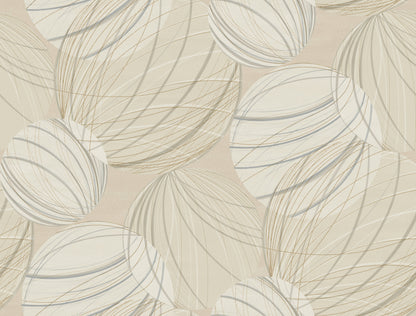 York Wallcoverings Candice Olson Casual Elegance Floating Lanterns Taupe Wallpaper  Geometrics Browns   - EV3908