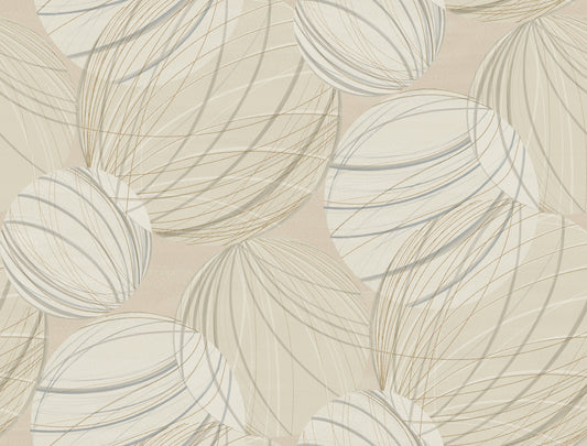 York Wallcoverings Candice Olson Casual Elegance Floating Lanterns Taupe Wallpaper  Geometrics Browns   - EV3908