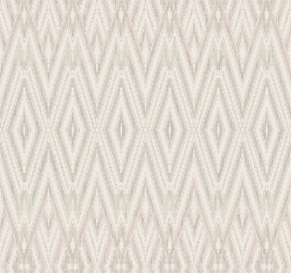 York Wallcoverings Candice Olson Casual Elegance Diamond Marquise Lavender Wallpaper  Geometrics Whites and Off-Whites   - EV3911
