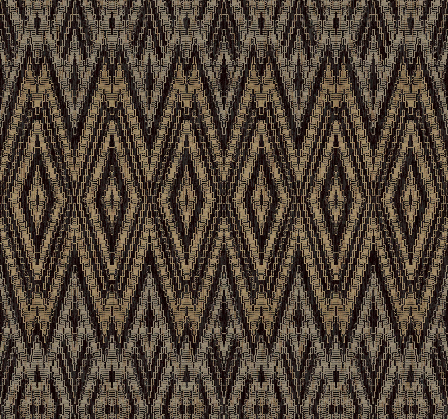 York Wallcoverings Candice Olson Casual Elegance Diamond Marquise Black Wallpaper  Geometrics Blacks   - EV3912