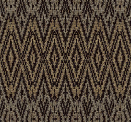 York Wallcoverings Candice Olson Casual Elegance Diamond Marquise Black Wallpaper  Geometrics Blacks   - EV3912