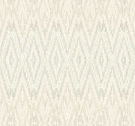 York Wallcoverings Candice Olson Casual Elegance Diamond Marquise Light Neutral Wallpaper  Geometrics Whites and Off-Whites   - EV3913