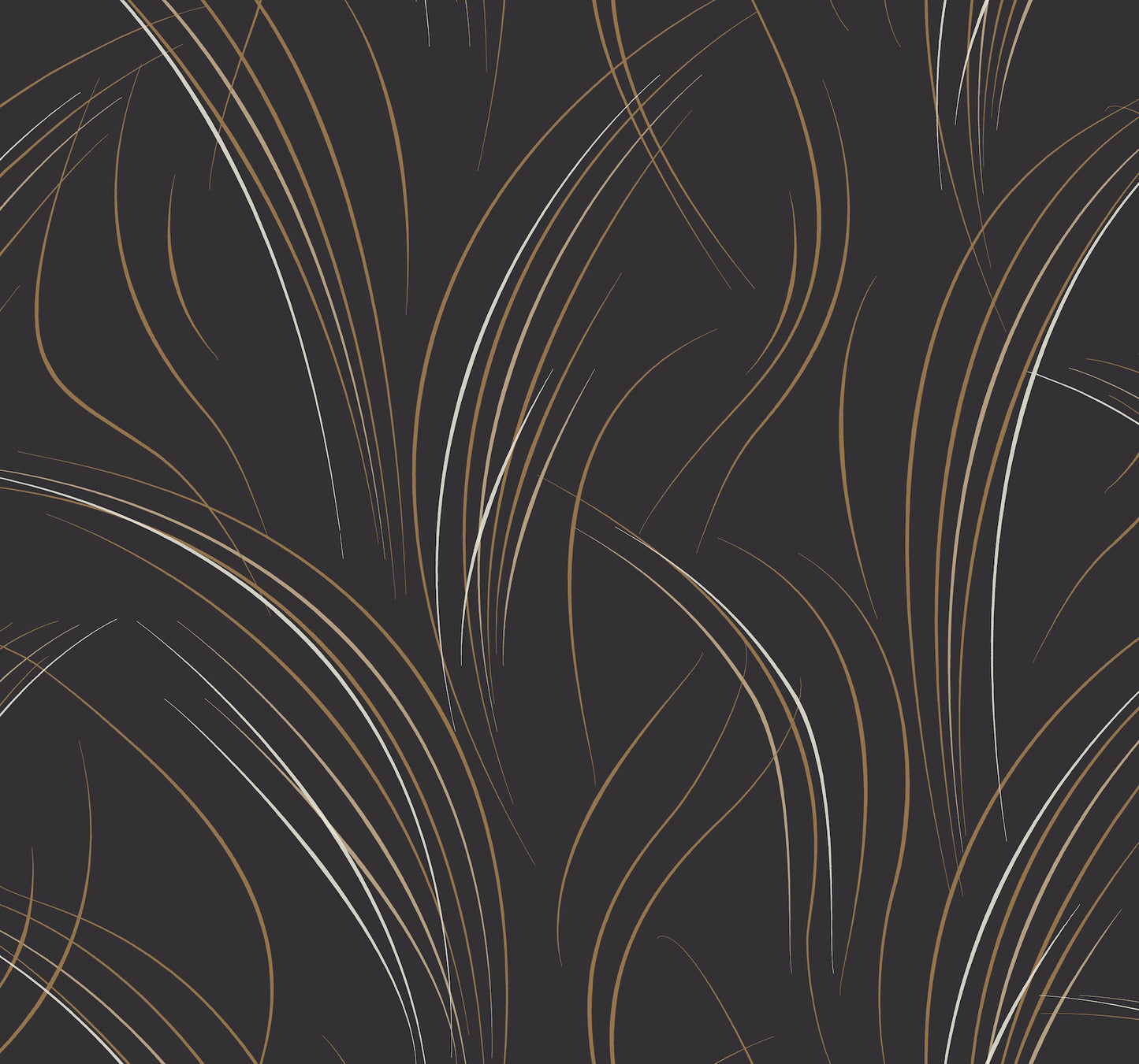 York Wallcoverings Candice Olson Casual Elegance Graceful Wisp Black Wallpaper  Geometrics Blacks   - EV3938