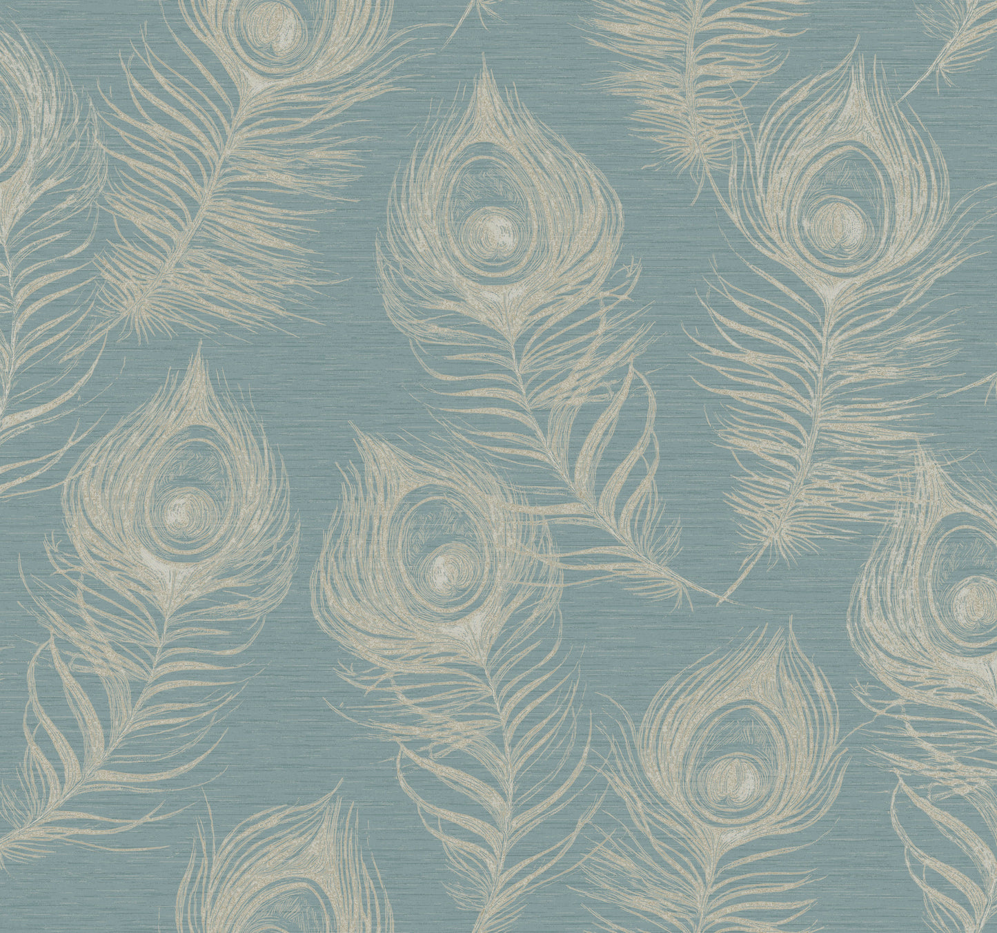 York Wallcoverings Candice Olson Casual Elegance Regal Peacock Dark Teal Wallpaper  Animals Blues   - EV3943