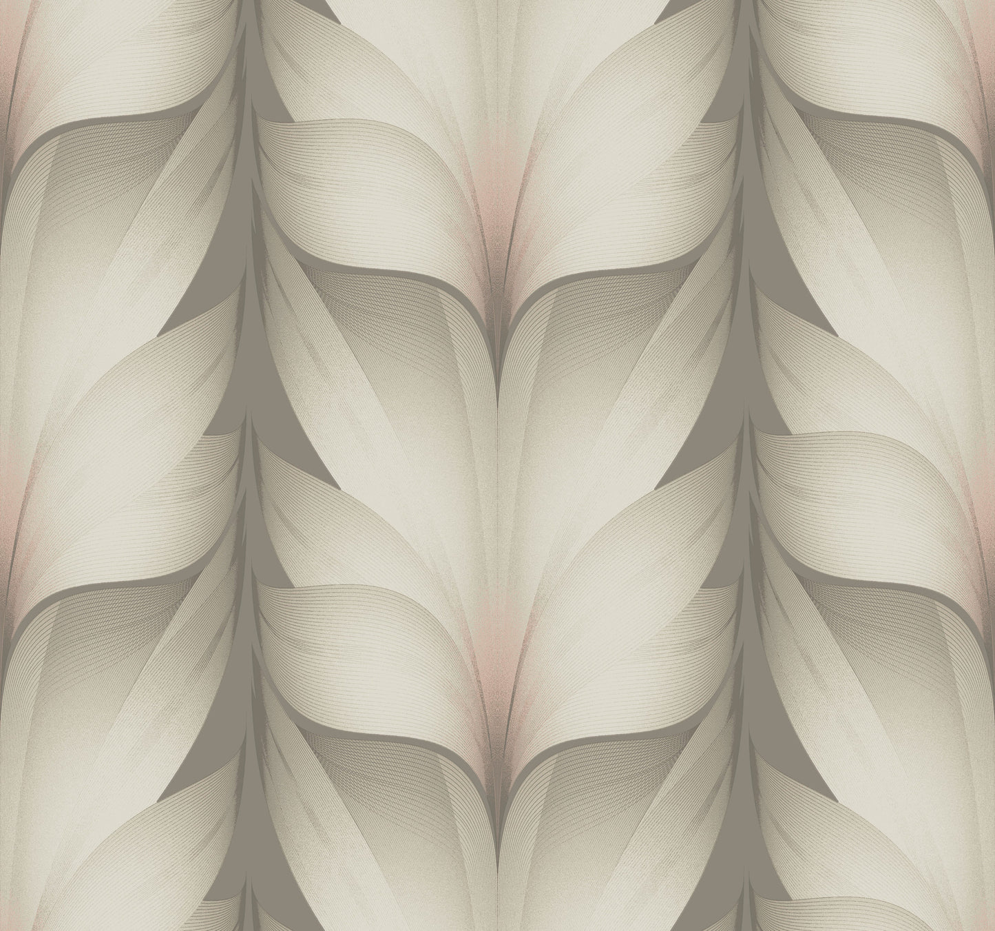 York Wallcoverings Candice Olson Casual Elegance Lotus Light Stripe Taupe and Blush Wallpaper  Stripes Browns   - EV3952