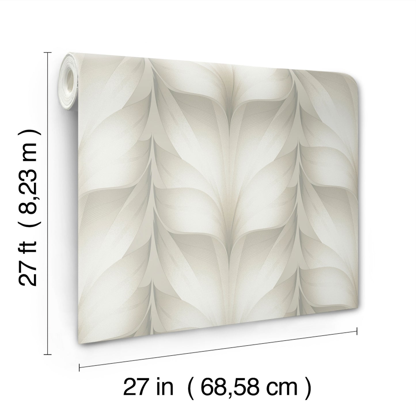 York Wallcoverings Candice Olson Casual Elegance Lotus Light Stripe White Wallpaper  Stripes Whites and Off-Whites   - EV3955