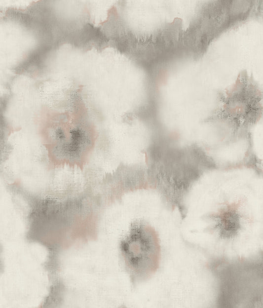 York Wallcoverings Candice Olson Casual Elegance Blended Floral Clay Wallpaper  Florals and Flowers Greys   - EV3963