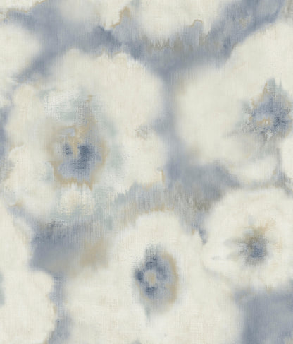 York Wallcoverings Candice Olson Casual Elegance Blended Floral Blue Wallpaper  Florals and Flowers Blues   - EV3964
